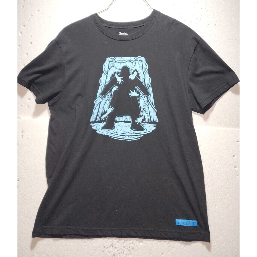 Game of Thrones T-Shirt Men XL Black Round Neck Short Sleeve